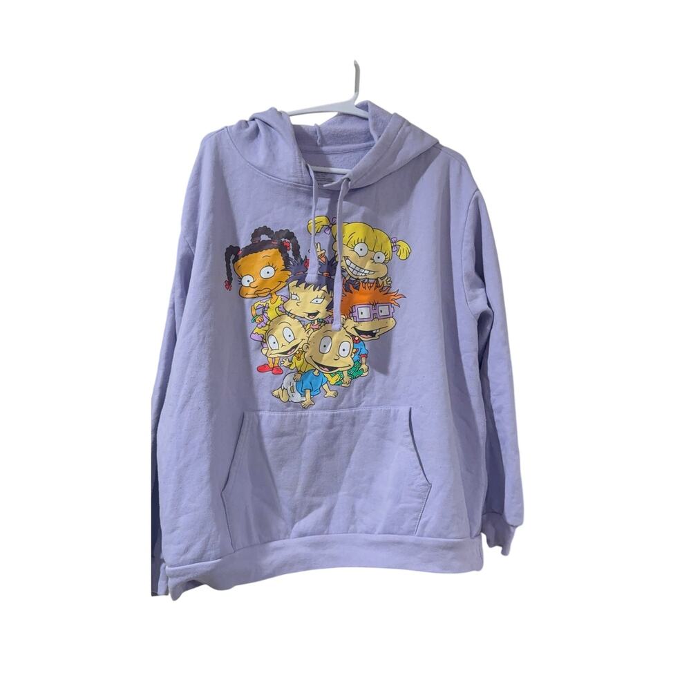 Nickelodeon Rugrats Lavender Juniors Hoodie XXL 13/15 Cartoon Y2K 90s Nostalgia